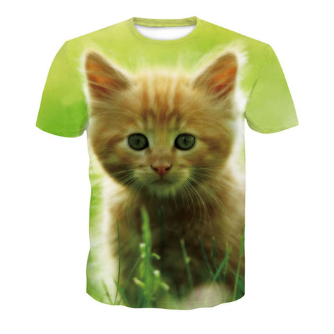 Cat Lady T-shirt Women's Short Sleeves Top 3d Harajuku Tees Top Plus Size Animal T-shirt t shirt Women XS-4XL 2020 Summer