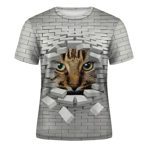 Cat Lady T-shirt Women's Short Sleeves Top 3d Harajuku Tees Top Plus Size Animal T-shirt t shirt Women XS-4XL 2020 Summer