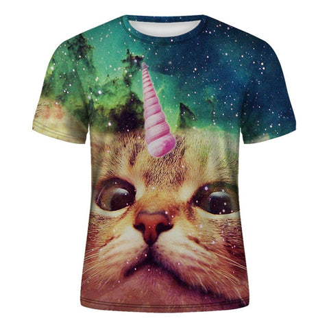 Cat Lady T-shirt Women's Short Sleeves Top 3d Harajuku Tees Top Plus Size Animal T-shirt t shirt Women XS-4XL 2020 Summer