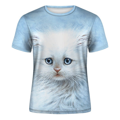 Cat Lady T-shirt Women's Short Sleeves Top 3d Harajuku Tees Top Plus Size Animal T-shirt t shirt Women XS-4XL 2020 Summer