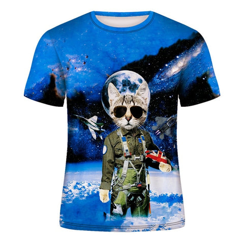 Cat Lady T-shirt Women's Short Sleeves Top 3d Harajuku Tees Top Plus Size Animal T-shirt t shirt Women XS-4XL 2020 Summer