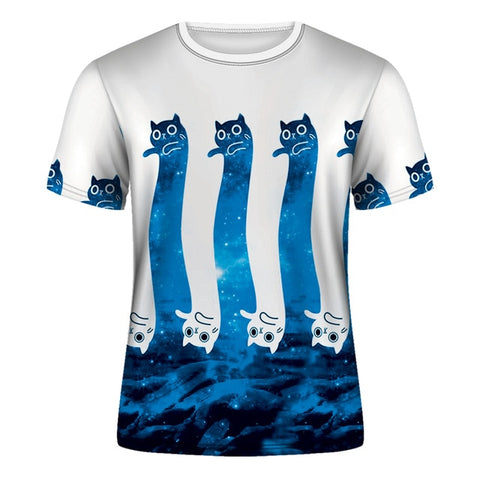 Cat Lady T-shirt Women's Short Sleeves Top 3d Harajuku Tees Top Plus Size Animal T-shirt t shirt Women XS-4XL 2020 Summer