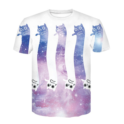 Cat Lady T-shirt Women's Short Sleeves Top 3d Harajuku Tees Top Plus Size Animal T-shirt t shirt Women XS-4XL 2020 Summer
