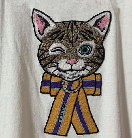 Have logo 2020 Fashion Summer T-shirt woman Casual Cotton tshirt Letter Sequins Embroidery Cat Print Tops Tees women's tshirts