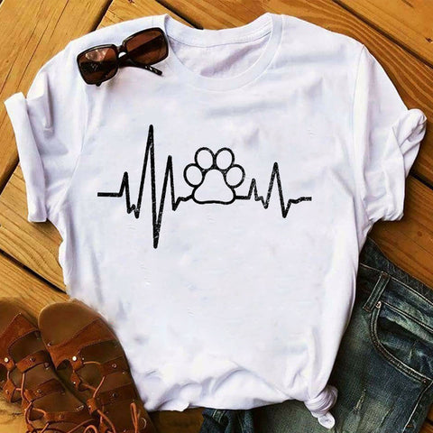 Women 2020 Ladies Graphic Female Womens Top T Shirt Cat Lover Cool Flower Animal Print Pet Lady Clothing T-shirts Tee T-Shirt
