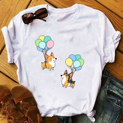 Women 2020 Ladies Graphic Female Womens Top T Shirt Cat Lover Cool Flower Animal Print Pet Lady Clothing T-shirts Tee T-Shirt